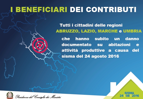 Zona franca urbana sisma Centro Italia: istruzioni INPS sulle agevolazioni 