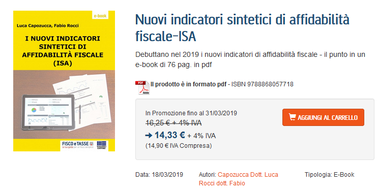 I nuovi indicatori sintetici di affidabilità fiscale ISA 2019 